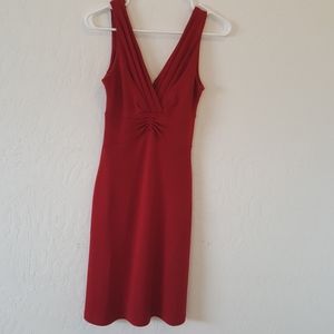 Sleeveless red dress